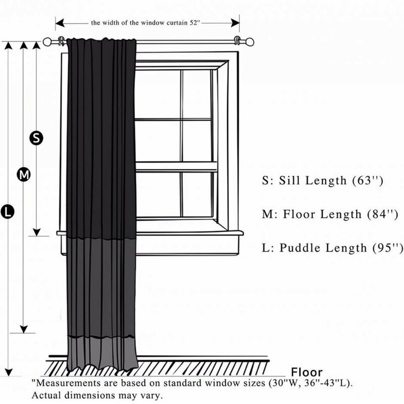 standard curtain panel sizes